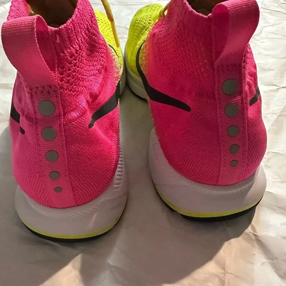 Nike Bright Pink and Lime Green Sneakers